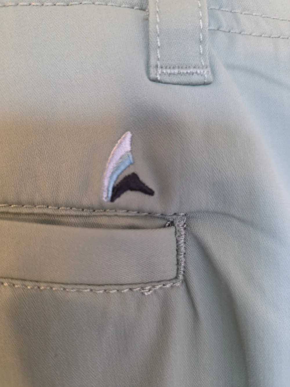 Tailor Vintage Men's Sage Green Flat Front Shorts Size 34